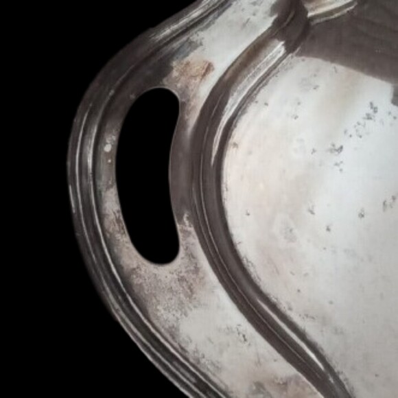 Early 1900s Reed & Barton Silver Plated Serving Tray Pattern 11040 24" x 18" - Picture 4 of 6